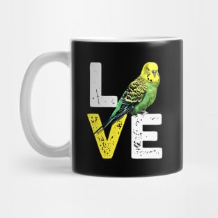 Yellow Budgie Love funny Mug